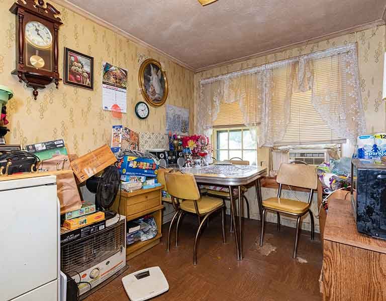 old home interior in need of estate junk removal