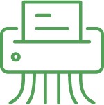 shredder disposal icon