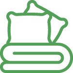 bedding disposal icon