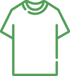 clothes disposal icon