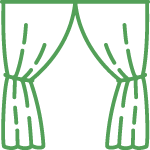 curtain disposal icon