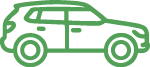 SUV tire disposal icon