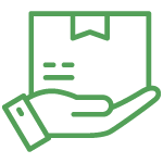 hand holding box icon