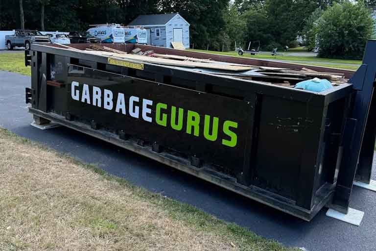 roll off dumpster rental service from Garbage Gurus