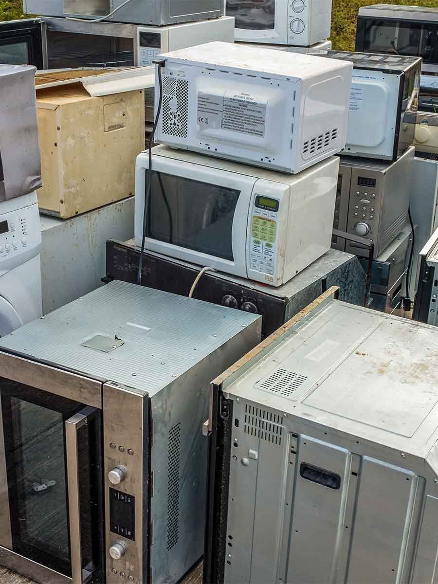 microwave removal and proper disposal