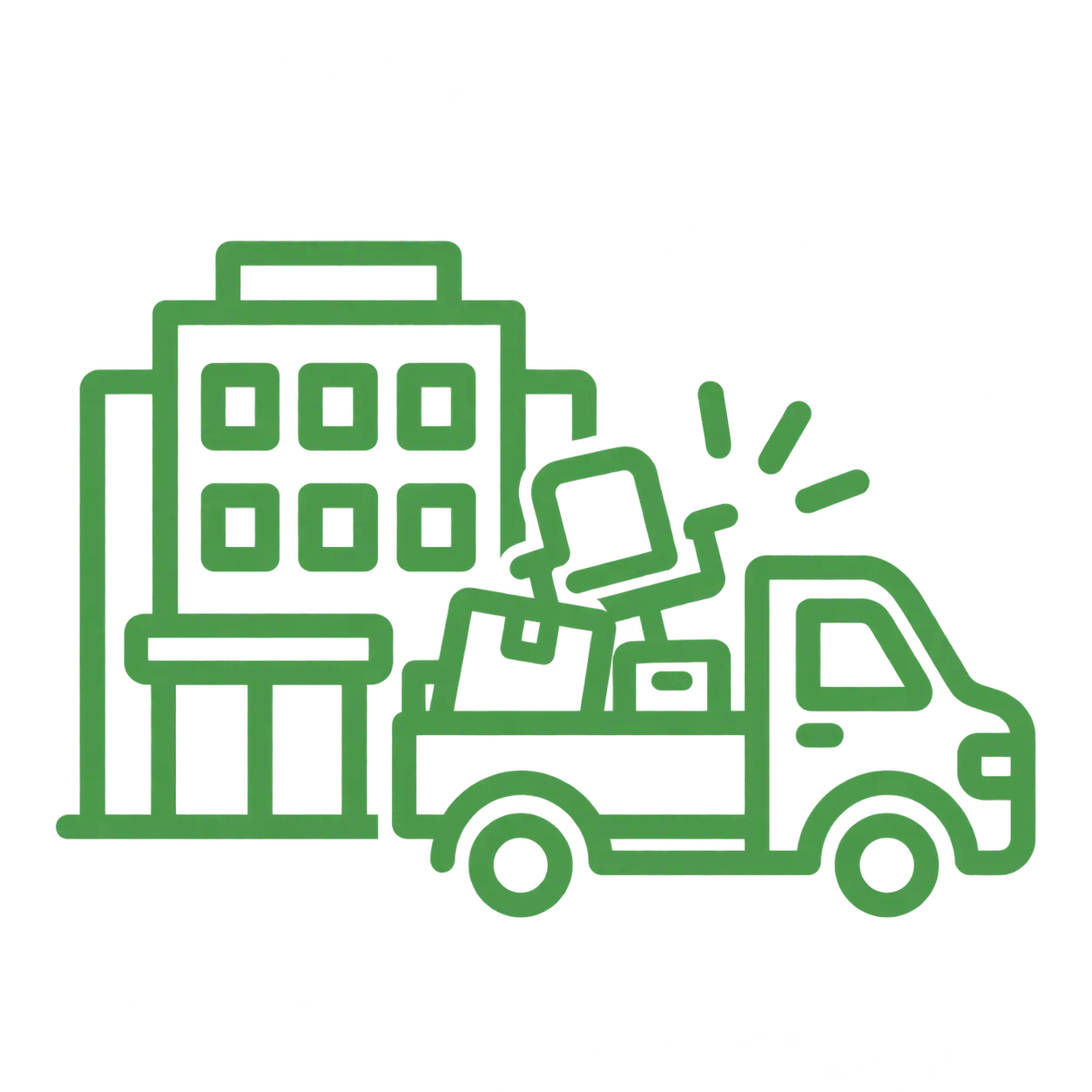 Icon of Commercial Junk Removal Service from Garbage Gurus