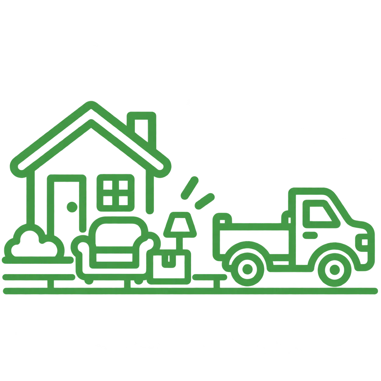 Icon of Curbside Junk Removal Service from Garbage Gurus